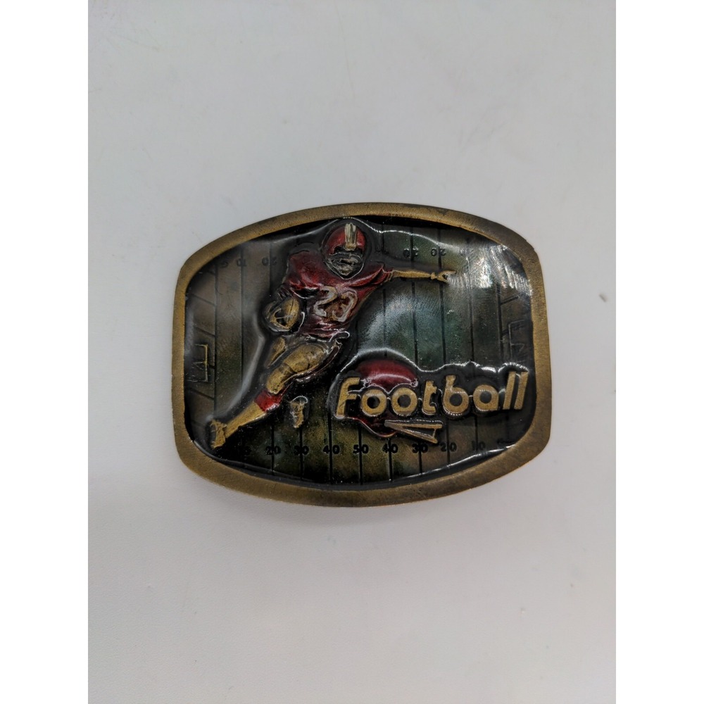 Football sports Vintage Indiana Metal Craft 1979 belt buckle eb